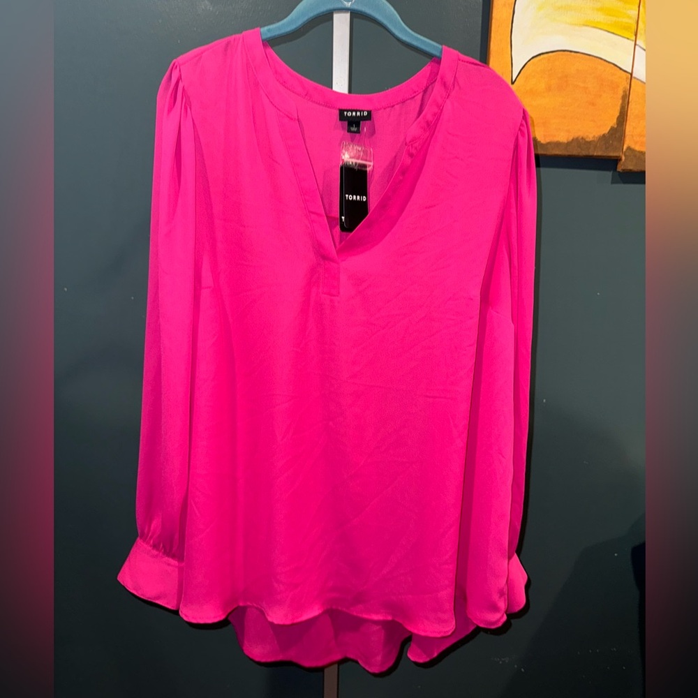 Torrid Pink Blouse - New with tags - Size 1